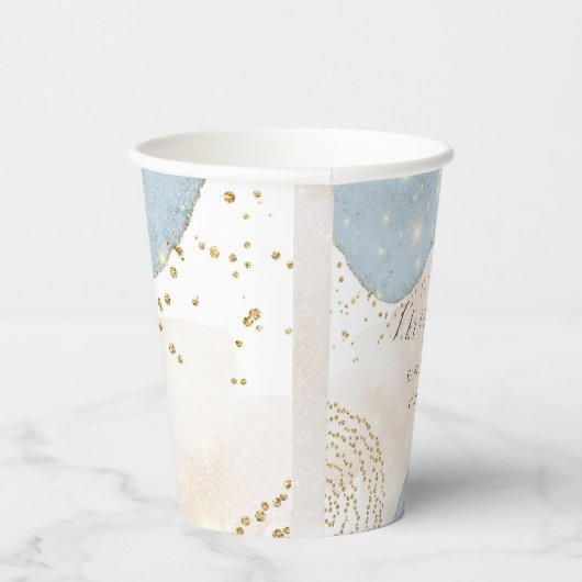 Gobelets En Papier Parties scintillant magique Abstrait Baby shower M (Droite)