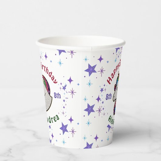 Gobelets En Papier Parties scintillant magique Unicorn Enfant anniver (Droite)