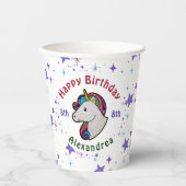 Gobelets En Papier Parties scintillant magique Unicorn Enfant anniver (Recto)