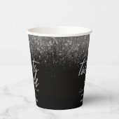 Gobelets En Papier Parties scintillant moderne 21e anniversaire Noir  (Gauche)