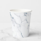 Gobelets En Papier Parties scintillant moderne en marbre Mariage Dust (Verso)