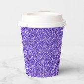 Gobelets En Papier Parties scintillant pourpre (Verso)