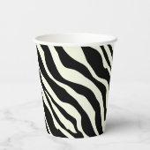 Gobelets En Papier Party Animal Zebra Print Paper Cup (Verso)