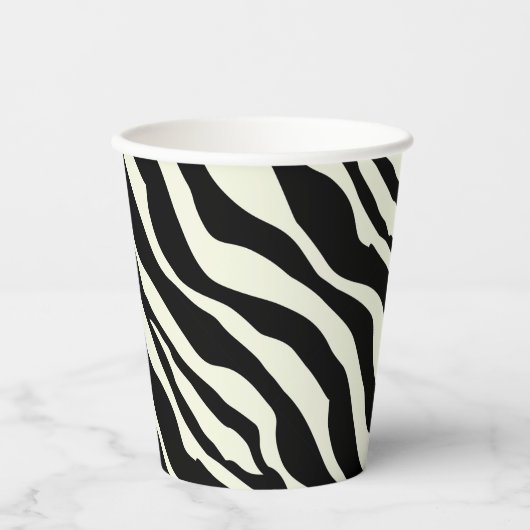 Gobelets En Papier Party Animal Zebra Print Paper Cup (Recto)