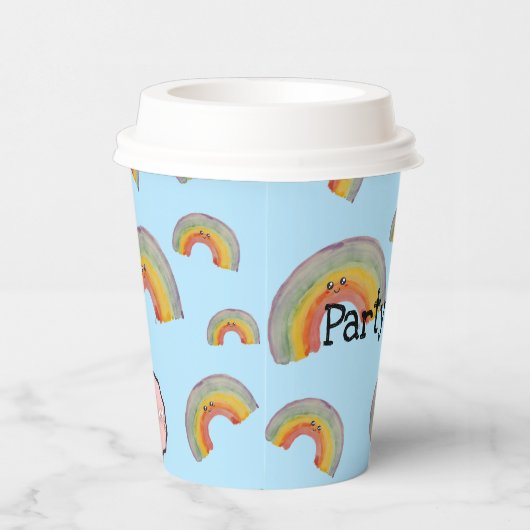 Gobelets En Papier Party Time! Kawaii Rainbow Paper cup (Droite)
