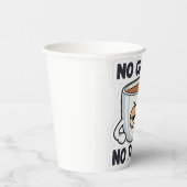 Gobelets En Papier Pas de café, pas de parlote (Droite)