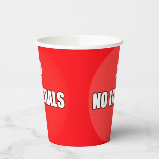 GOBELETS EN PAPIER PAS DE LIBÉRAUX (Gauche)