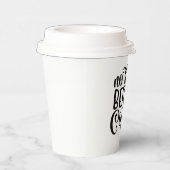 Gobelets En Papier Pas De Talkie Avant Le Café. (Droite)