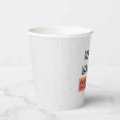 Gobelets En Papier " Pas de vague en plastique, seulement des économi (Droite)