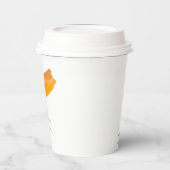 Gobelets En Papier Passion orange (Gauche)