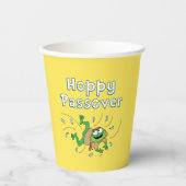 Gobelets en papier "Passover Frog" 250 ml. (Recto)