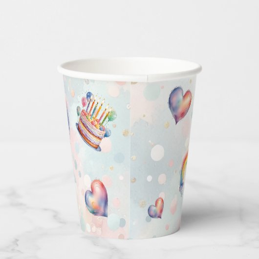 Gobelets En Papier Pastel (Droite)