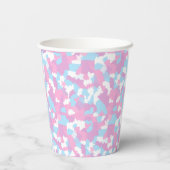 Gobelets En Papier Pastel Camouflage Motif d'art Abstrait (Verso)
