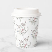 Gobelets En Papier Pastel Fleurs sauvages (Verso)