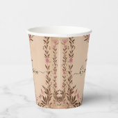 Gobelets En Papier Pastel Font Dusty Glam Rose Gold Quinceanera (Droite)