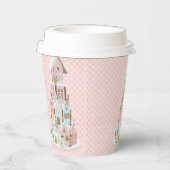 Gobelets En Papier Pastel Gingerbread Château de sucre Gâteau (Droite)