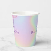 Gobelets En Papier Pastel Iridescente Balloon Arch Coupes de papier d (Gauche)