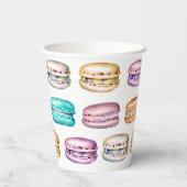 Gobelets En Papier Pastel Macaron Cookie Thème Anniversaire (Verso)