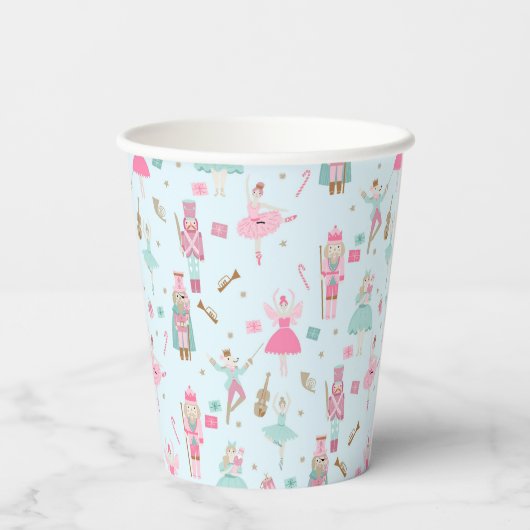 Gobelets En Papier Pastel Nutcracker Holiday (Verso)