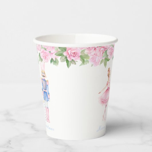 Gobelets En Papier Pastel Nutcracker Noël Personnalisé (Gauche)