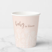 Gobelets En Papier Pastel Pink and White Baby in Bloom Cup (Recto)
