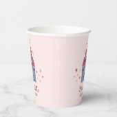 Gobelets En Papier Pastel Pink Enchanted Castle Hearts & Stars Party (Droite)