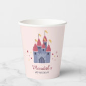 Gobelets En Papier Pastel Pink Enchanted Castle Hearts & Stars Party (Recto)