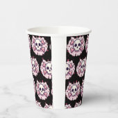 Gobelets En Papier Pastel Pink Skull and Crossbones (Gauche)