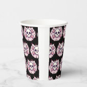 Gobelets En Papier Pastel Pink Skull and Crossbones (Droite)