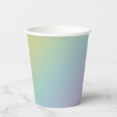 Gobelets En Papier Pastel Rainbow Ombre Gradient Blur Abstrait Design (Recto)