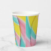Gobelets En Papier Pastel Rainbow Spiral Candy Photo (Droite)