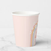 Gobelets En Papier Pastel rainbow young Wild trois 3e anniversaire (Droite)