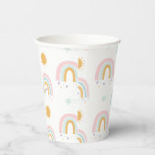 Gobelets En Papier Pastel Rainbows et fête du soleil (Droite)