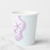 Gobelets En Papier Pastel Starfish et Ocean Paper Cups (Recto)