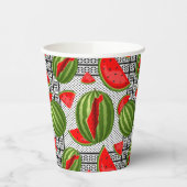 Gobelets En Papier Pastèque Palestine - Slice (Gauche)