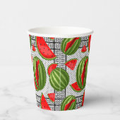 Gobelets En Papier Pastèque Palestine - Slice (Droite)