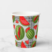 Gobelets En Papier Pastèque Palestine - Slice (Recto)