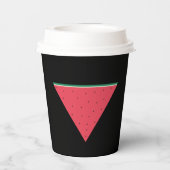 Gobelets En Papier Pastèque sur résistance inversée au triangle rouge (Verso)