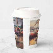 Gobelets En Papier Pasteur anatolien Croisière de Noël : Pawsome (Gauche)