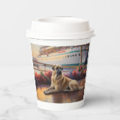 Gobelets En Papier Pasteur anatolien Croisière de Noël : Pawsome (Verso)