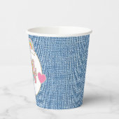 Gobelets En Papier Patch Preppy Bonjour Double Chiffres 10e Anniversa (Gauche)