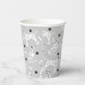 Gobelets En Papier Pâtes et os dalmatiens (Droite)