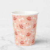 Gobelets En Papier Pâtes et os de Noël Motif (Gauche)