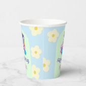 Gobelets En Papier Patinage à rouleaux rétroactif Bonne fête d'annive (Droite)