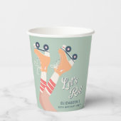 Gobelets En Papier Patinage à roulettes fête d'anniversaire (Verso)