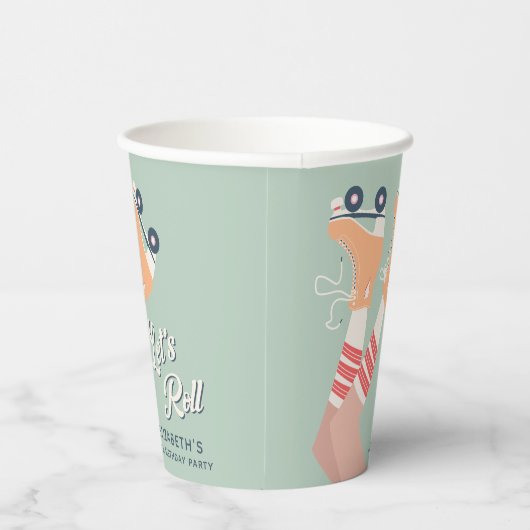 Gobelets En Papier Patinage à roulettes fête d'anniversaire (Droite)