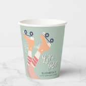 Gobelets En Papier Patinage à roulettes fête d'anniversaire (Recto)