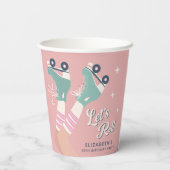 Gobelets En Papier Patinage à roulettes fête d'anniversaire (Verso)