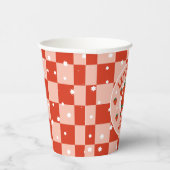 Gobelets En Papier Patins aux fraises | Patinage à roulettes Rétro An (Droite)