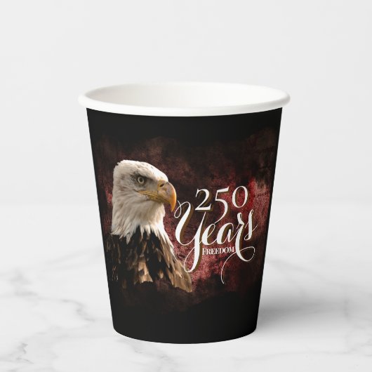 Gobelets En Papier Patriotic Eagle 250 Years Paper cup (Recto)